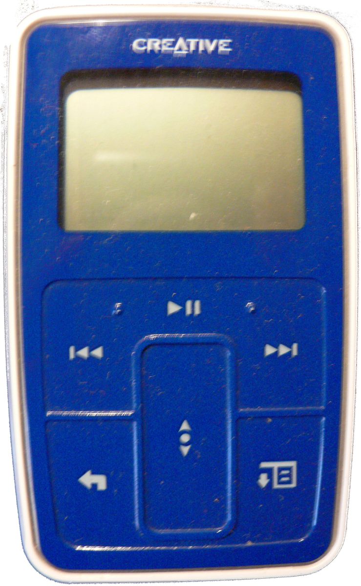 Creative Zen Micro shown in a historical product photograph.
